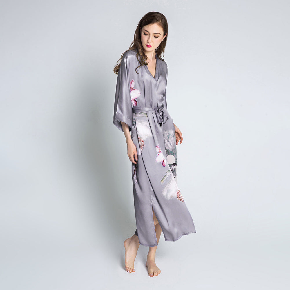 The Silk Floral Kimono